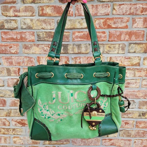 Juicy Couture Handbags - Juicy Couture Green Terry Cloth Daydreamer